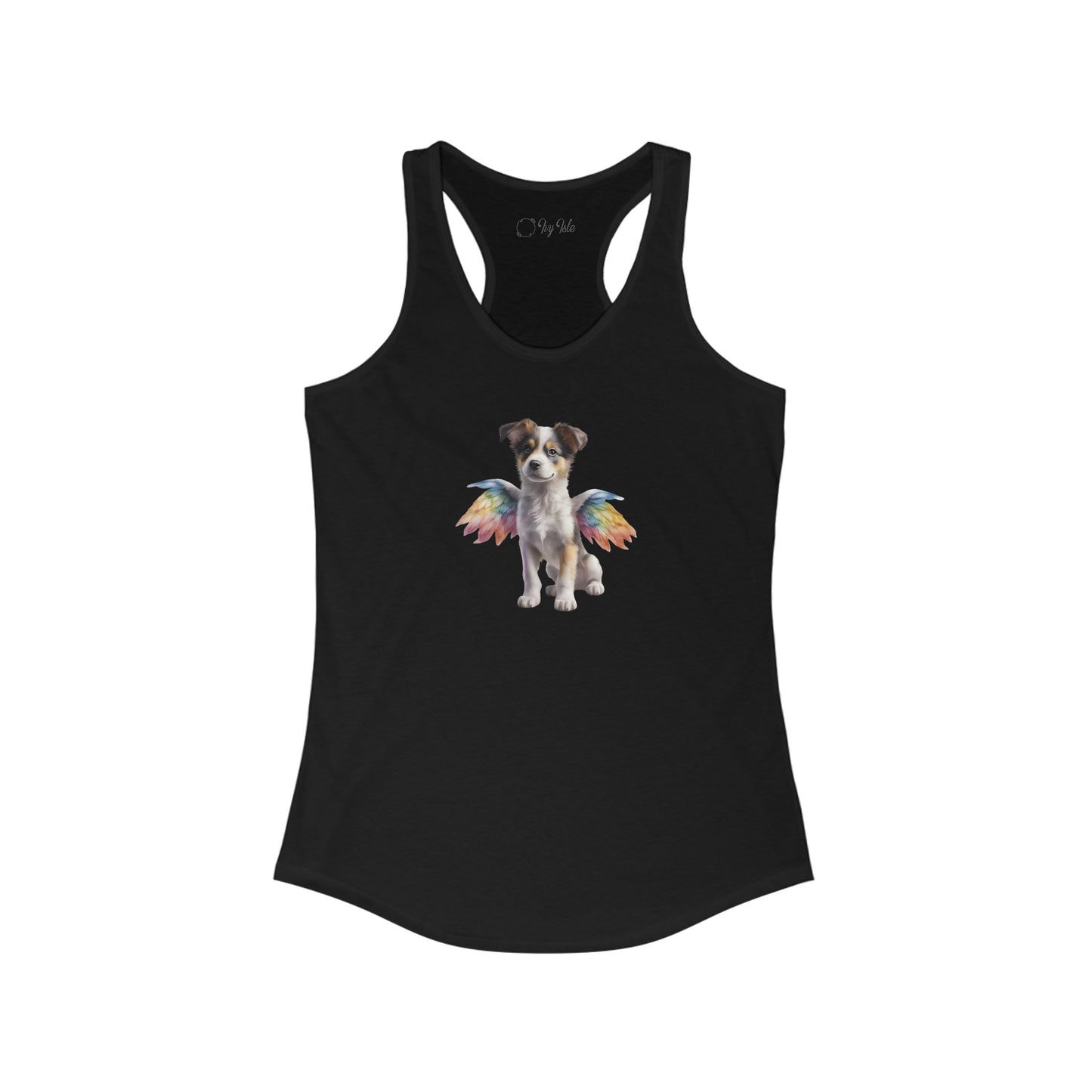 Angel Puppy Racerback Tank 001