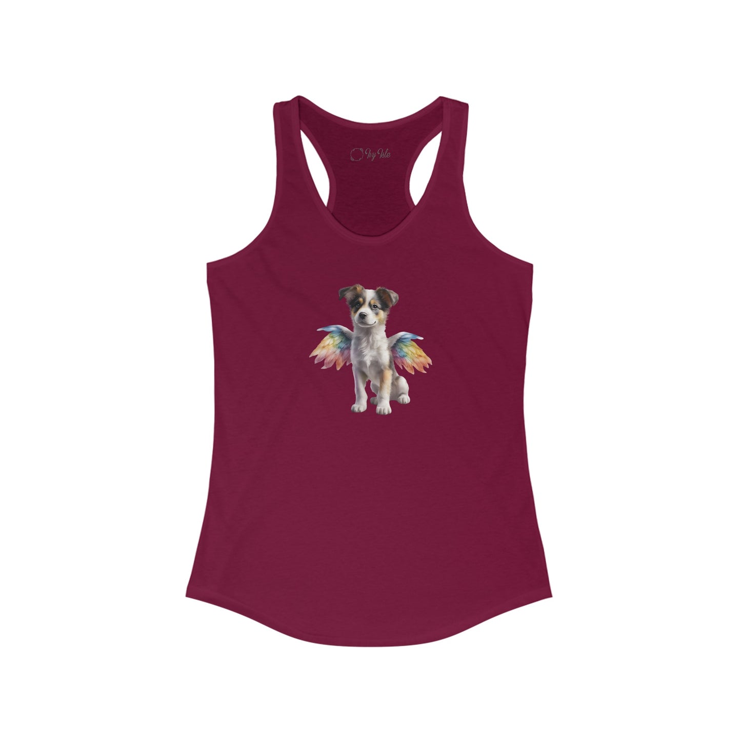 Angel Puppy Racerback Tank 001