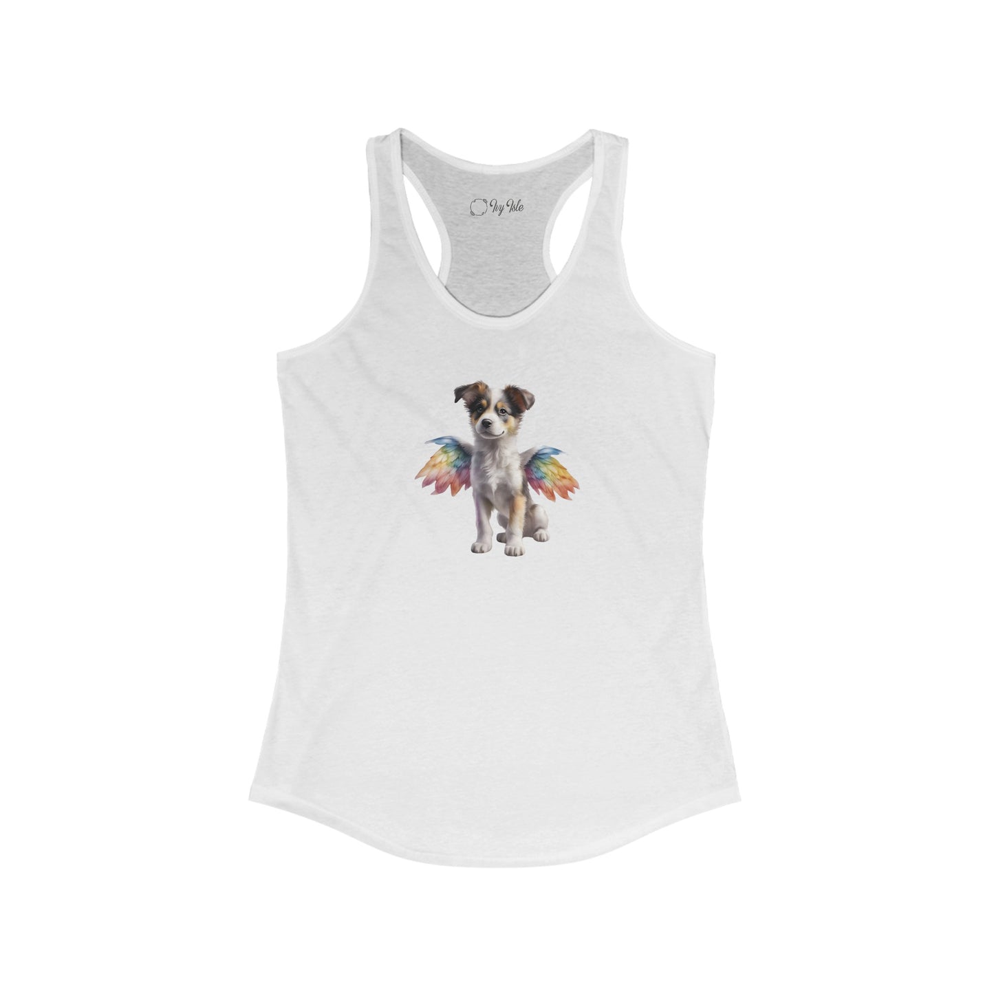 Angel Puppy Racerback Tank 001