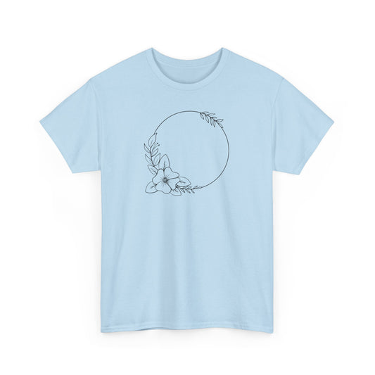 Large Flower Circle Short Sleeve Tee