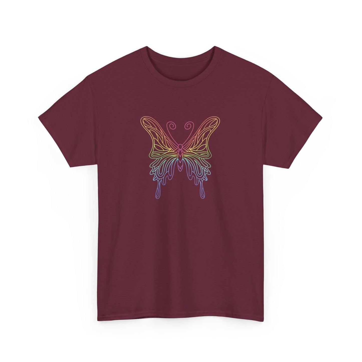 Colorful Pretty Butterfly Short Sleeve Tee