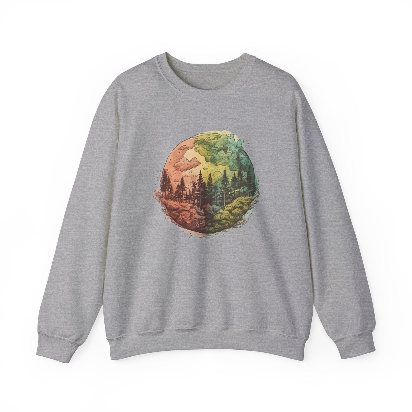Watercolor Forest Sweatshirt