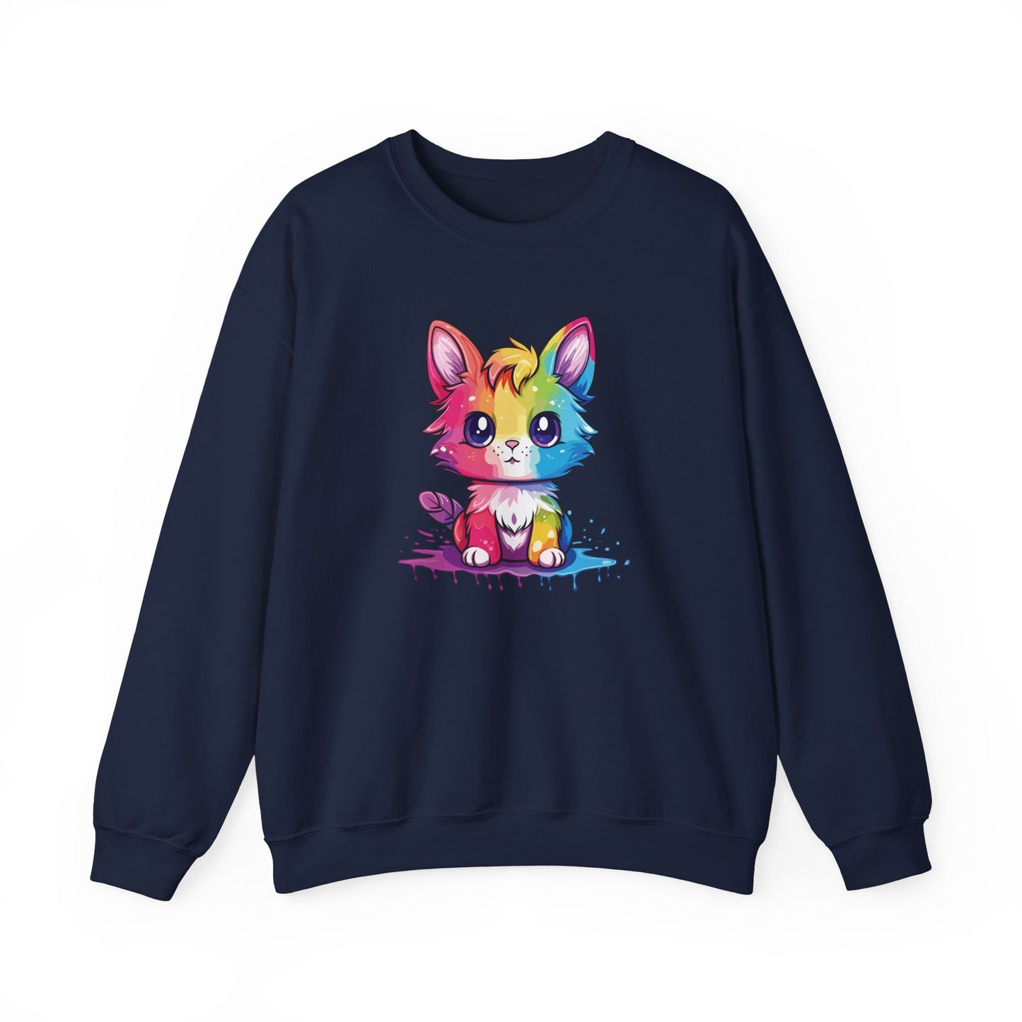 Rainbow Animated Cat Sweatshirt