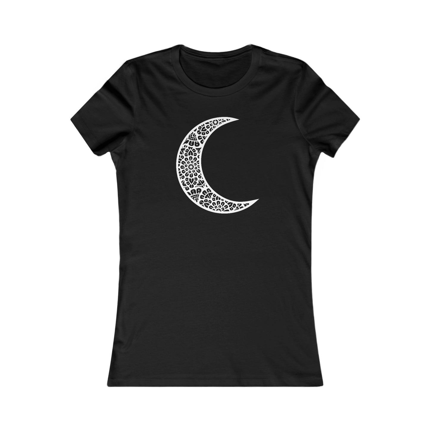 Mandala Moon Fitted Tee