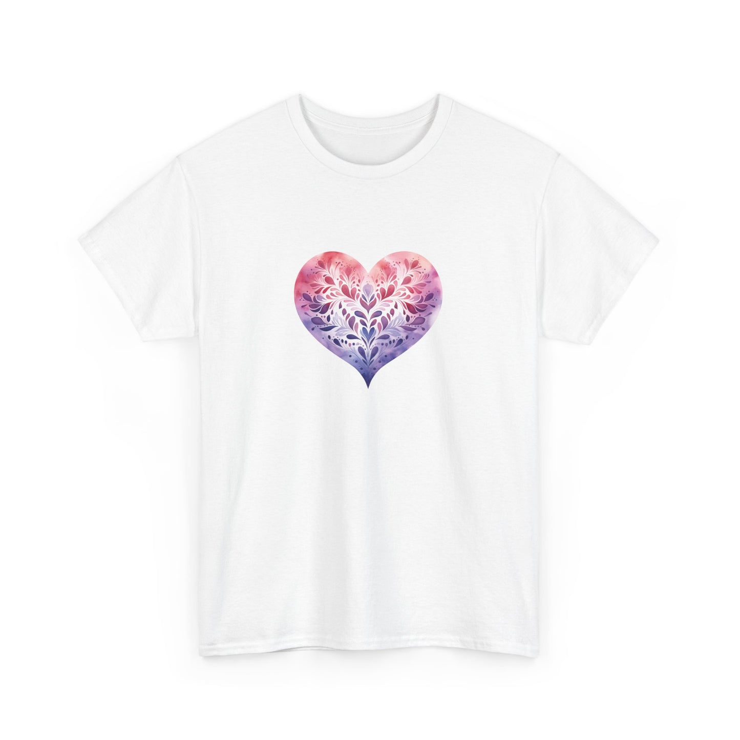 Watercolor Heart Short Sleeve Tee 005