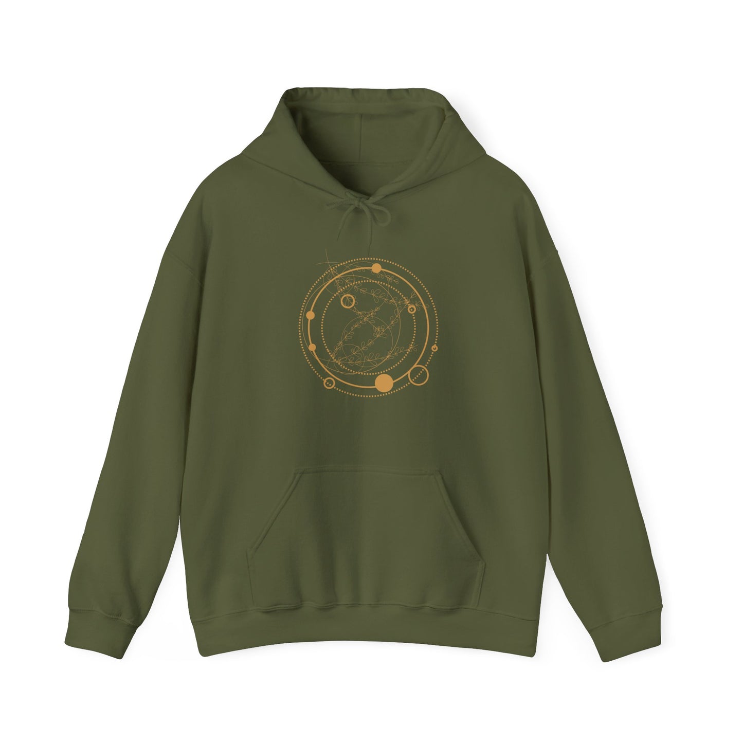 Circular Pattern Hooded Sweatshirt