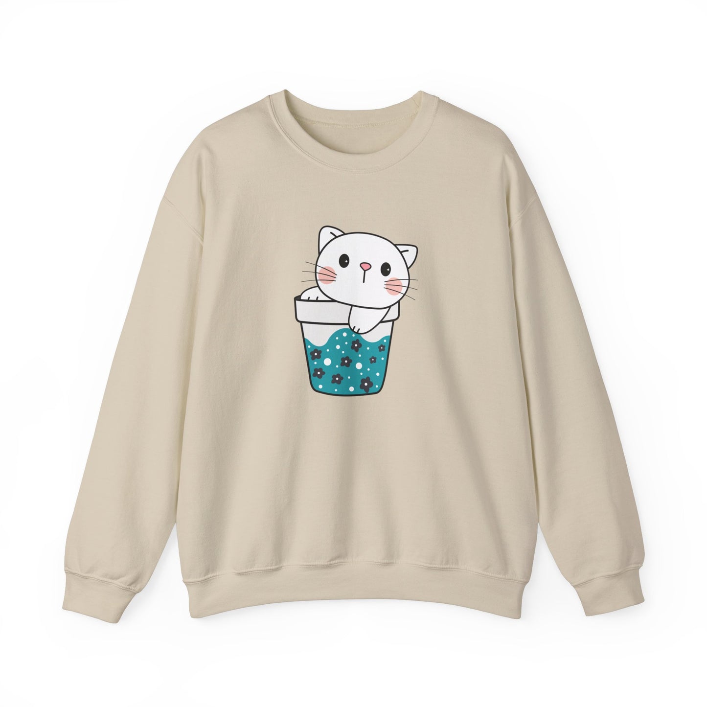 Cute Cat Cup Sweatshirt