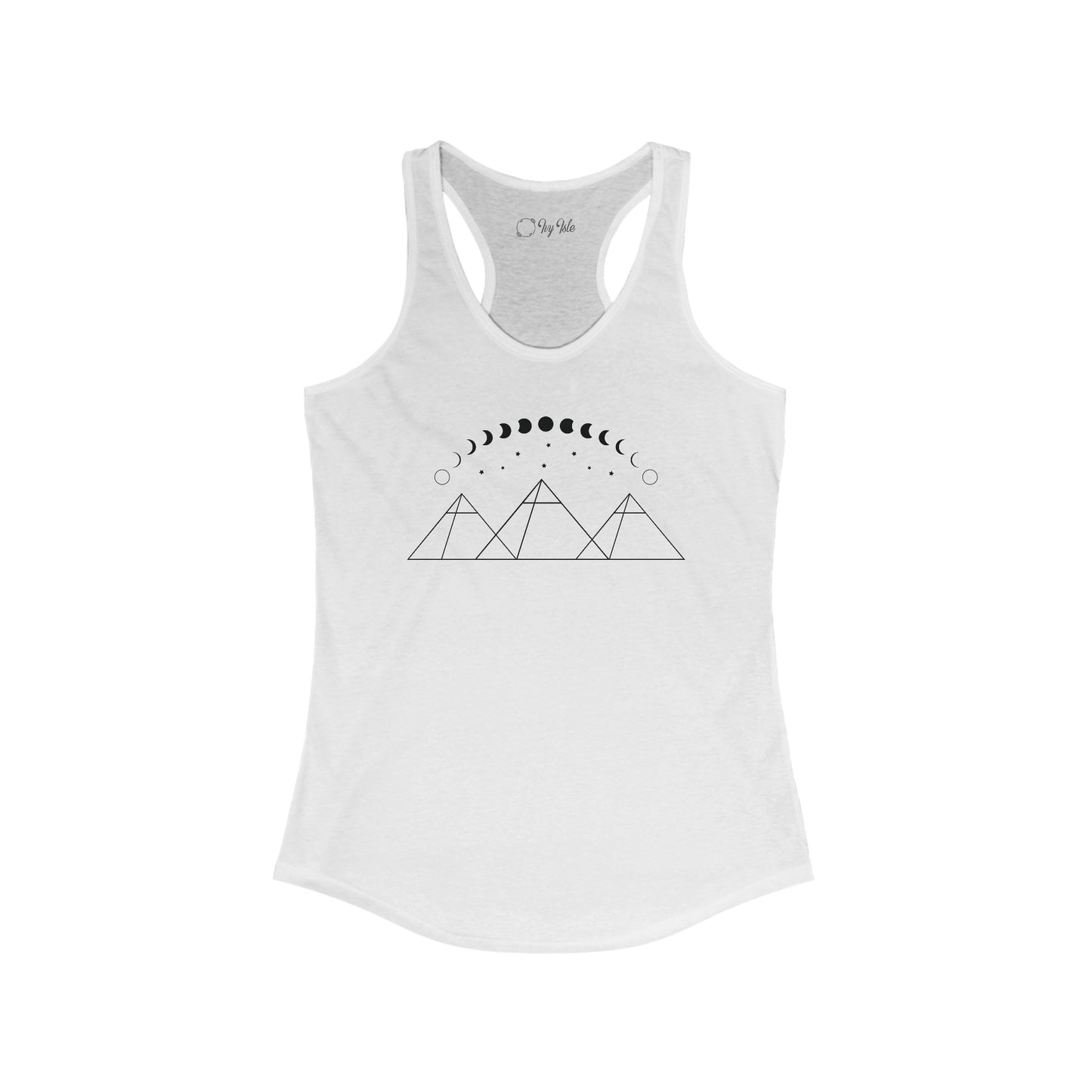 Pyramids and Moon Phases Racerback Tank