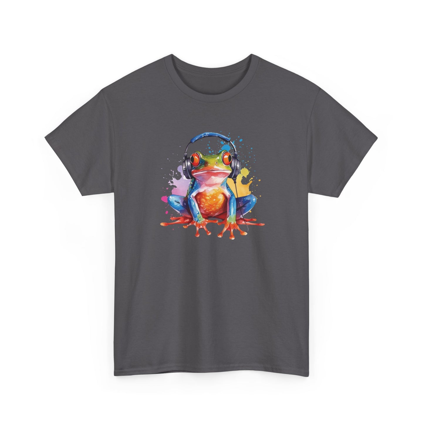 Frog with Headphones Short Sleeve Tee