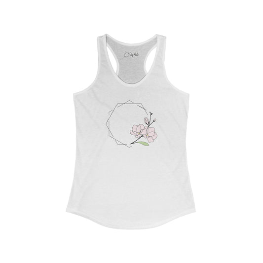 Pink Flower Racerback Tank