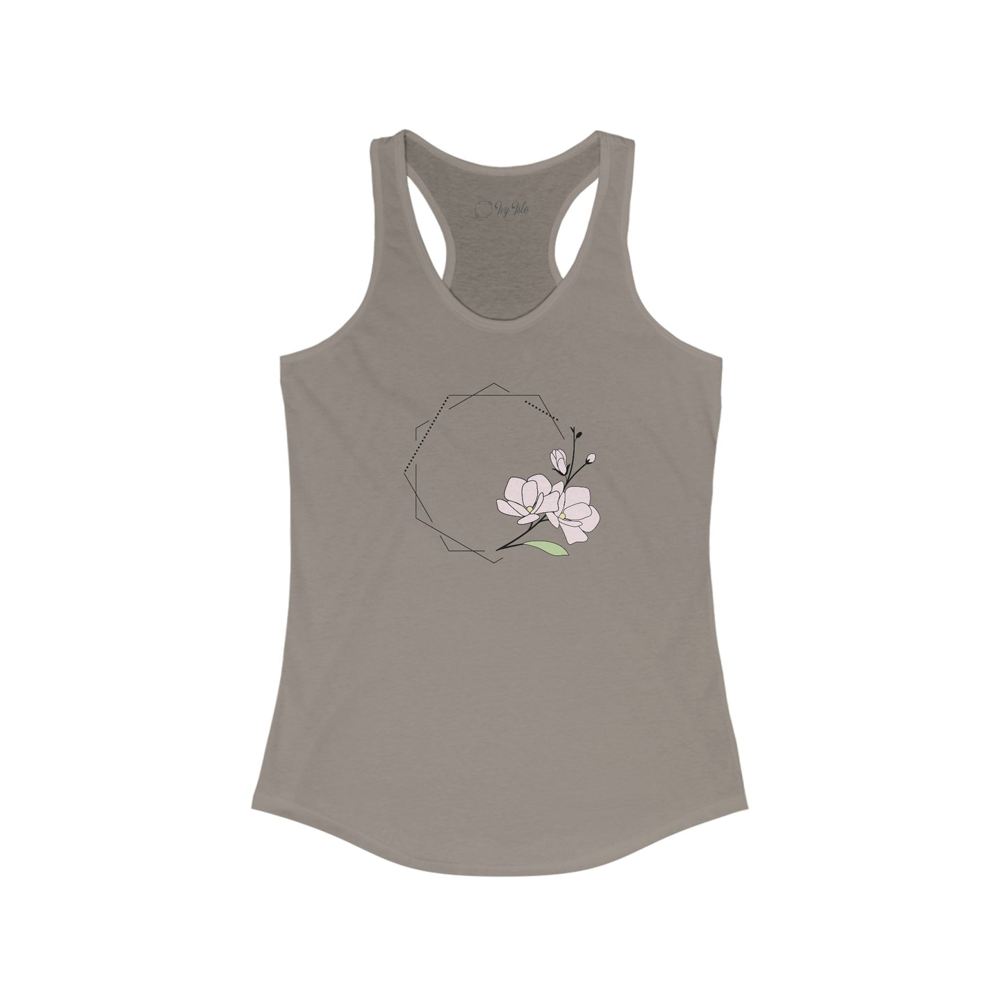 Pink Flower Racerback Tank