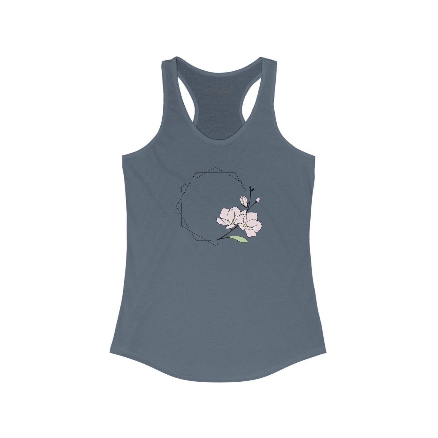 Pink Flower Racerback Tank