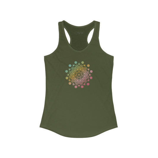 Colorful Mandala Racerback Tank (039)