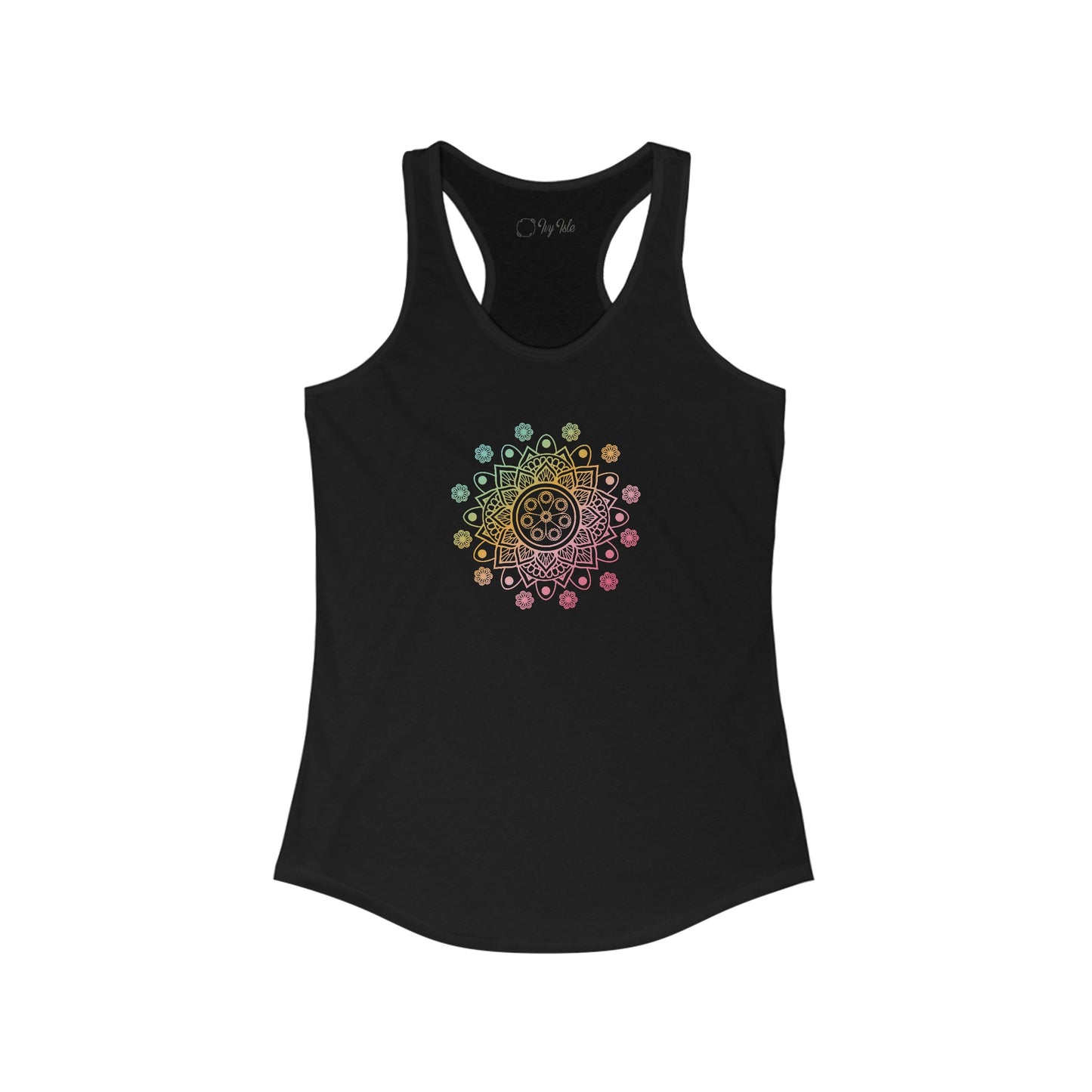 Colorful Mandala Racerback Tank (039)