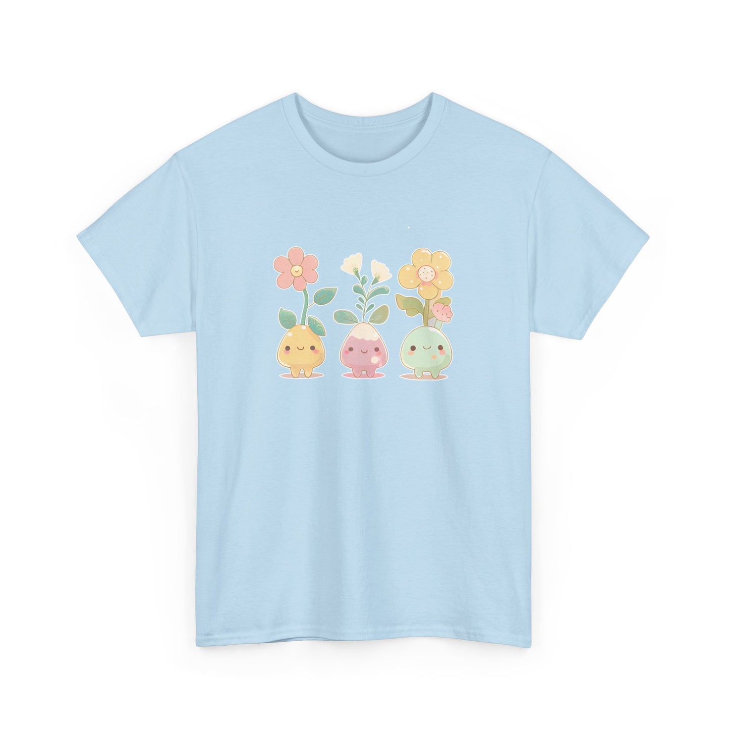 Cute Flower Set Short Sleeve Tee