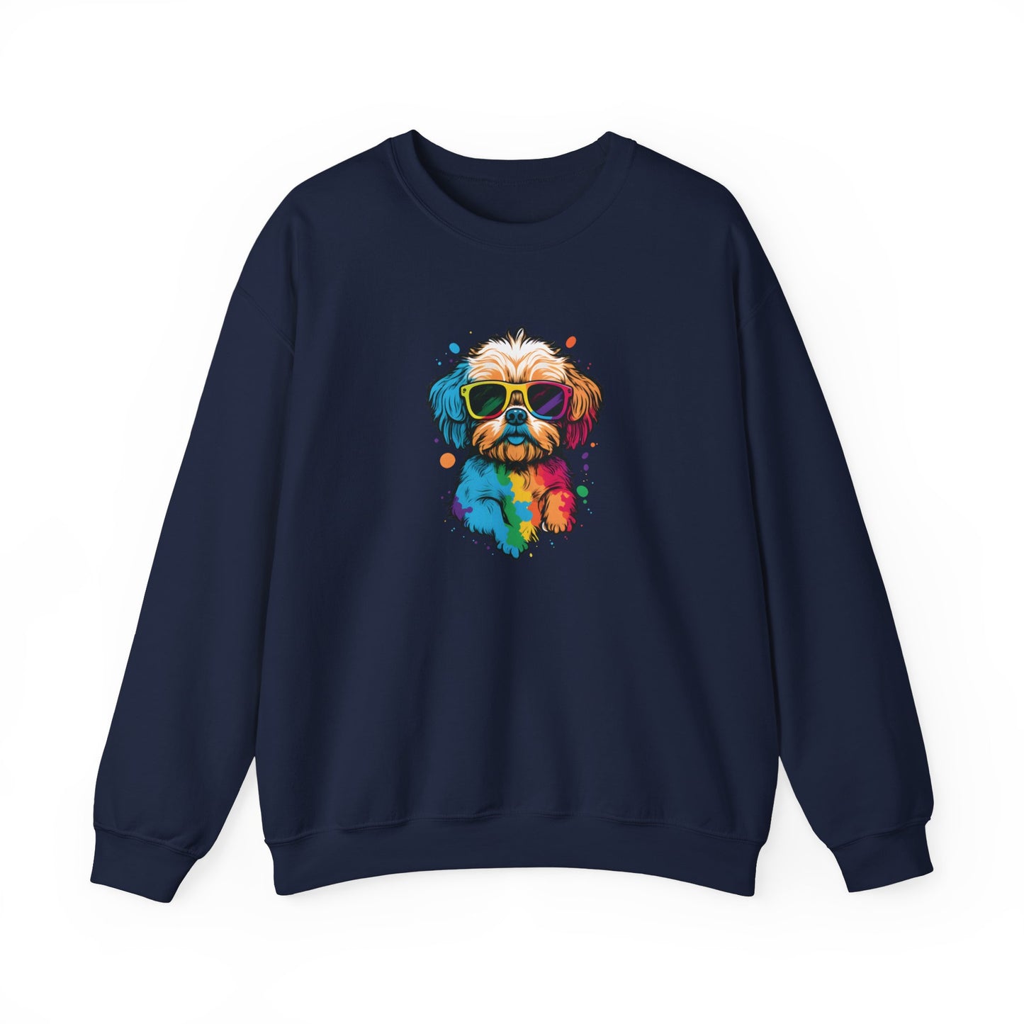 Dog with Sunglasses Sweatshirt 003