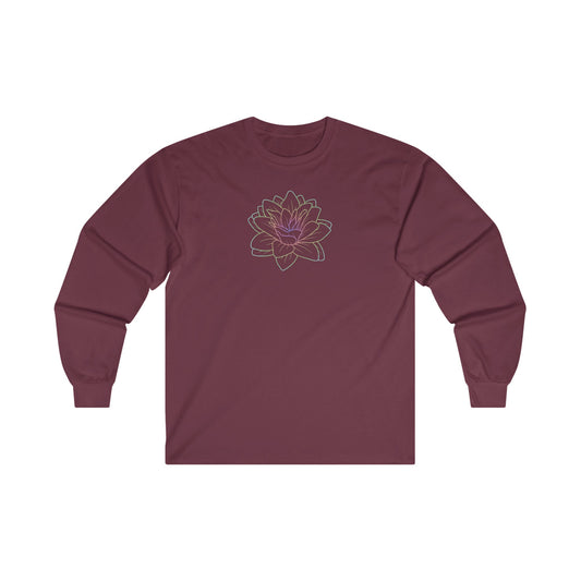 Colorful Lotus Long Sleeve Tee