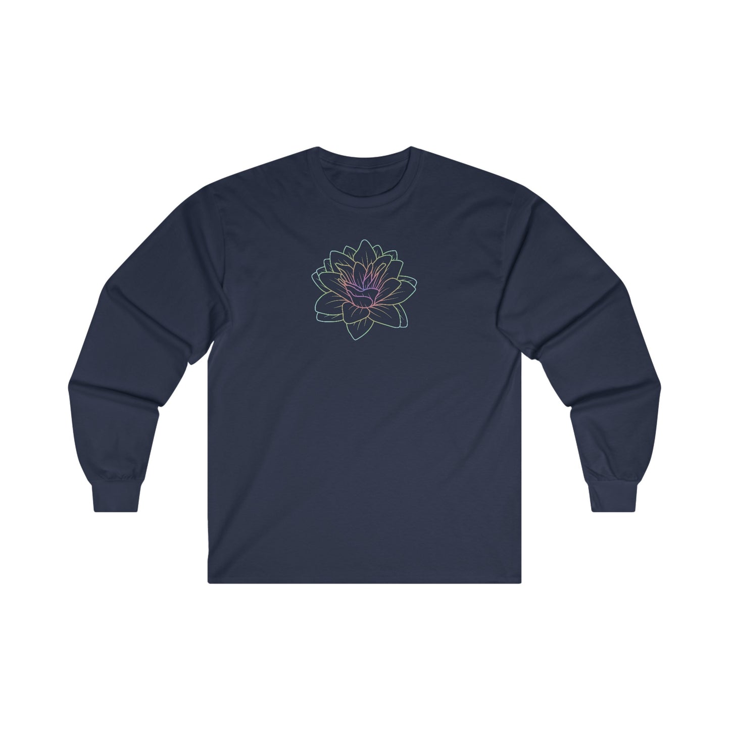Colorful Lotus Long Sleeve Tee