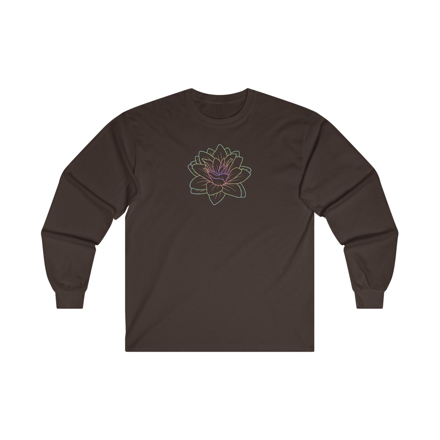 Colorful Lotus Long Sleeve Tee
