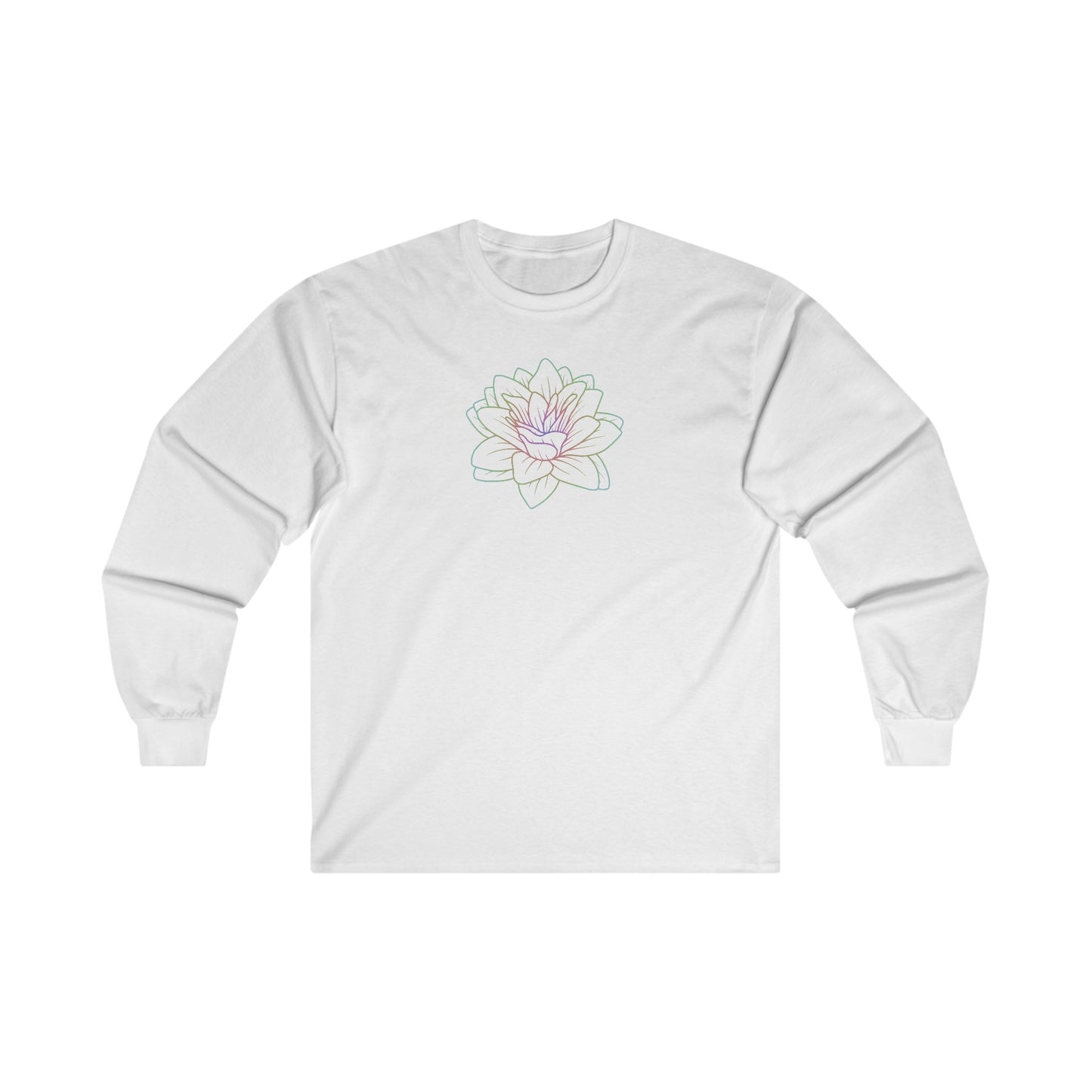 Colorful Lotus Long Sleeve Tee