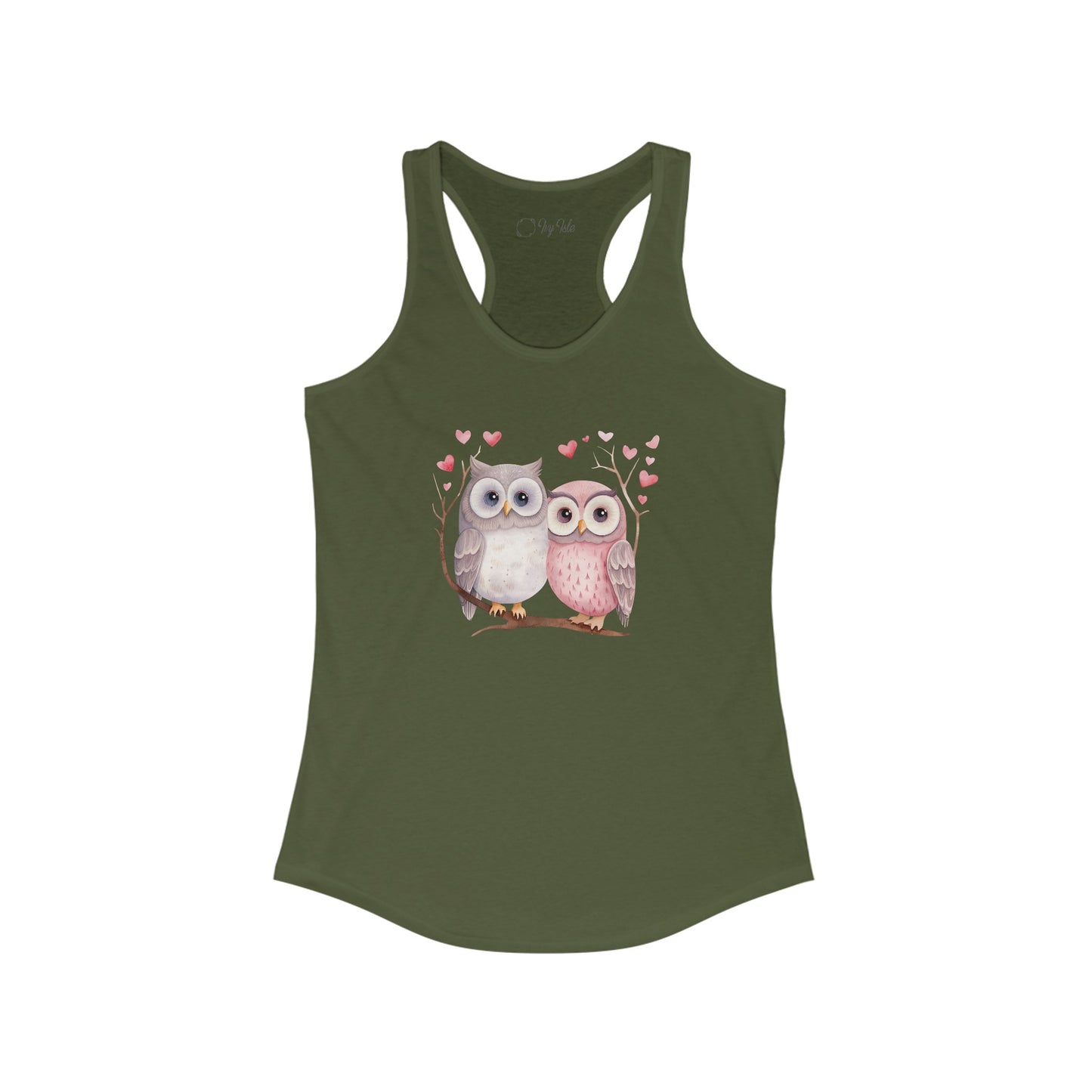 Cute Owls Racerback Tank
