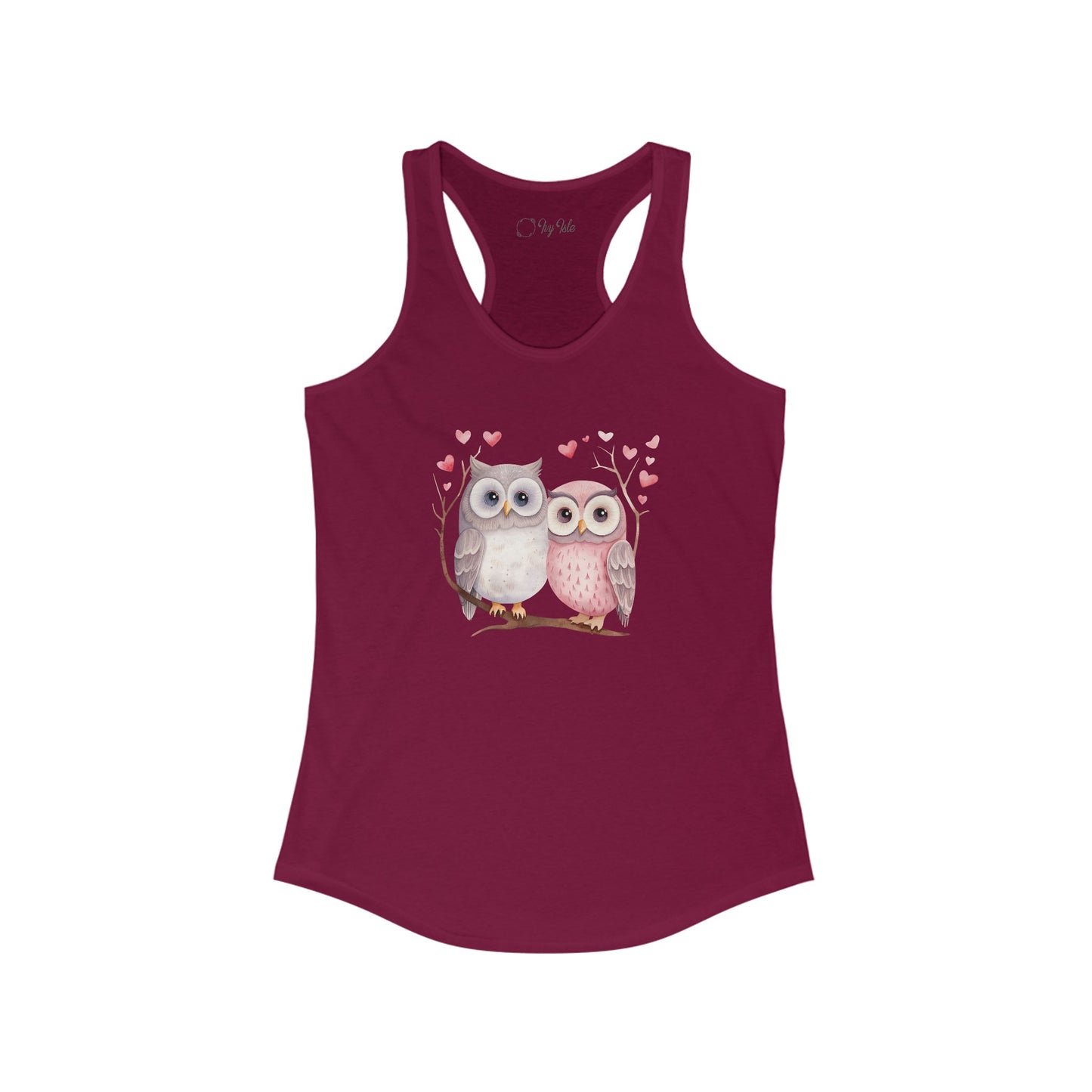 Cute Owls Racerback Tank