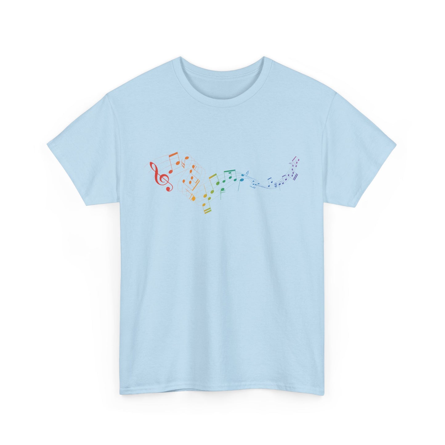Colorful Music Notes Short Sleeve Tee