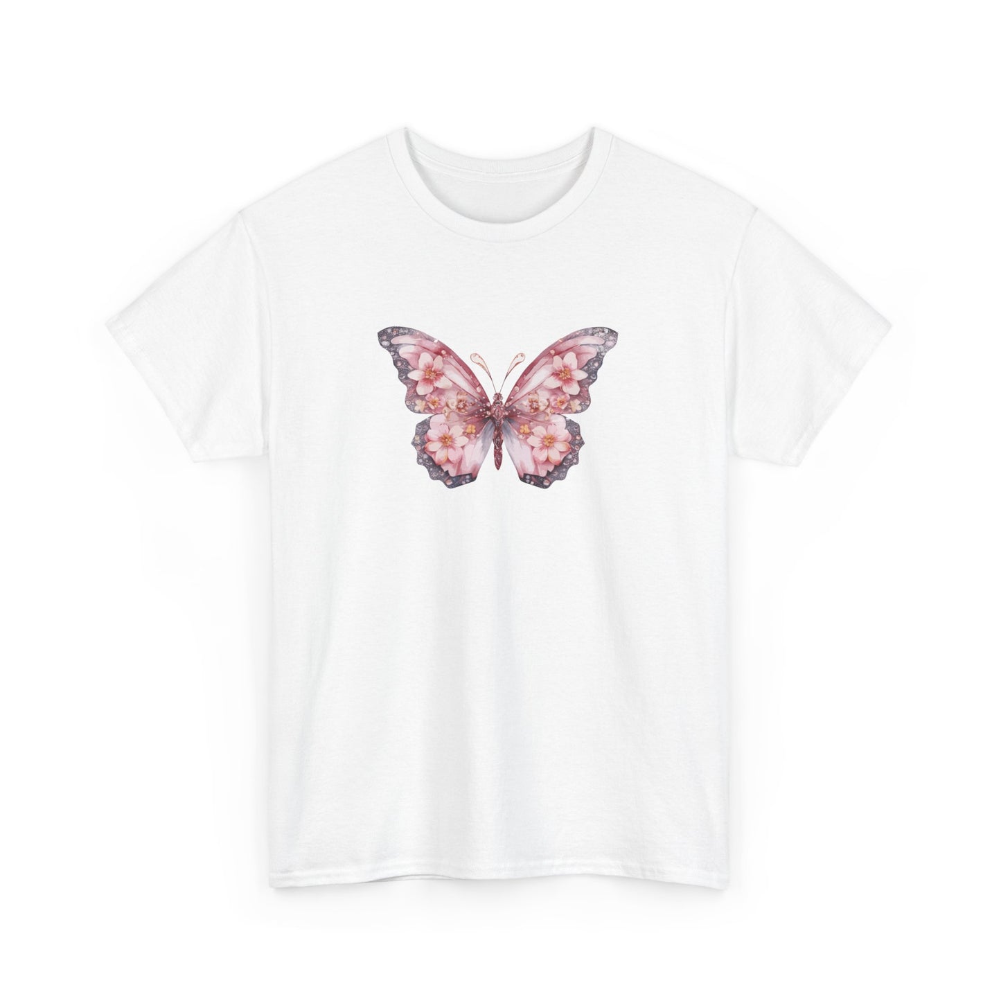 Floral Butterfly Short Sleeve Tee