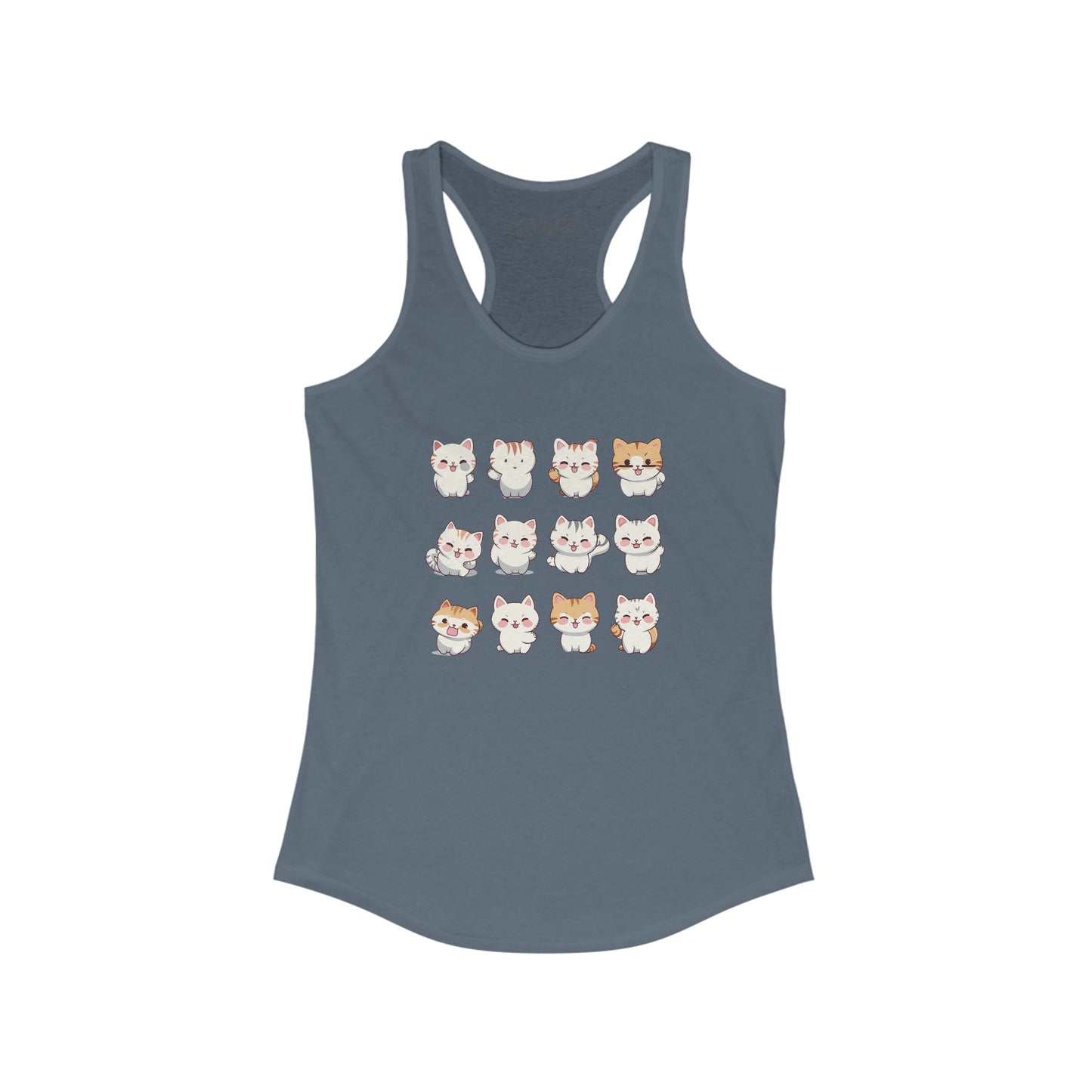Cute Cat Set Racerback Tank