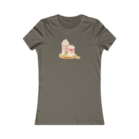Strawberry Drinks Fitted Tee