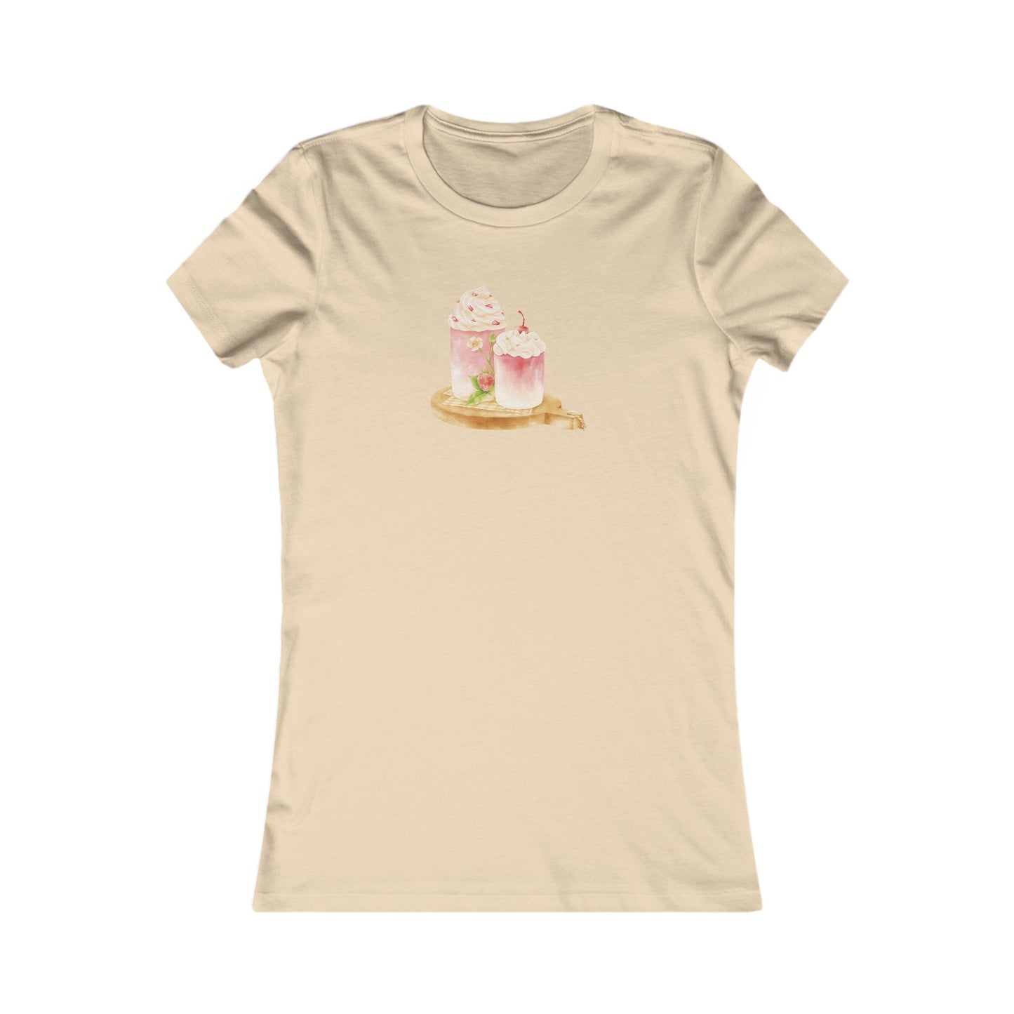 Strawberry Drinks Fitted Tee