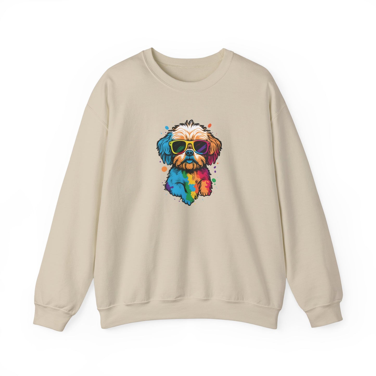 Dog with Sunglasses Sweatshirt 003