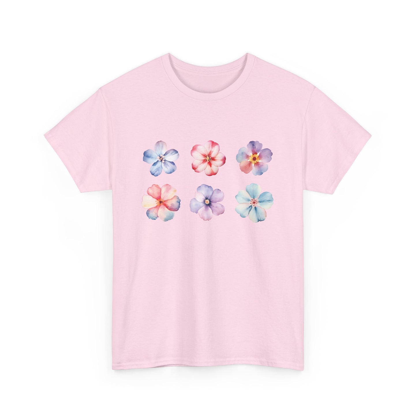 Watercolor Flowers Set Short Sleeve Tee