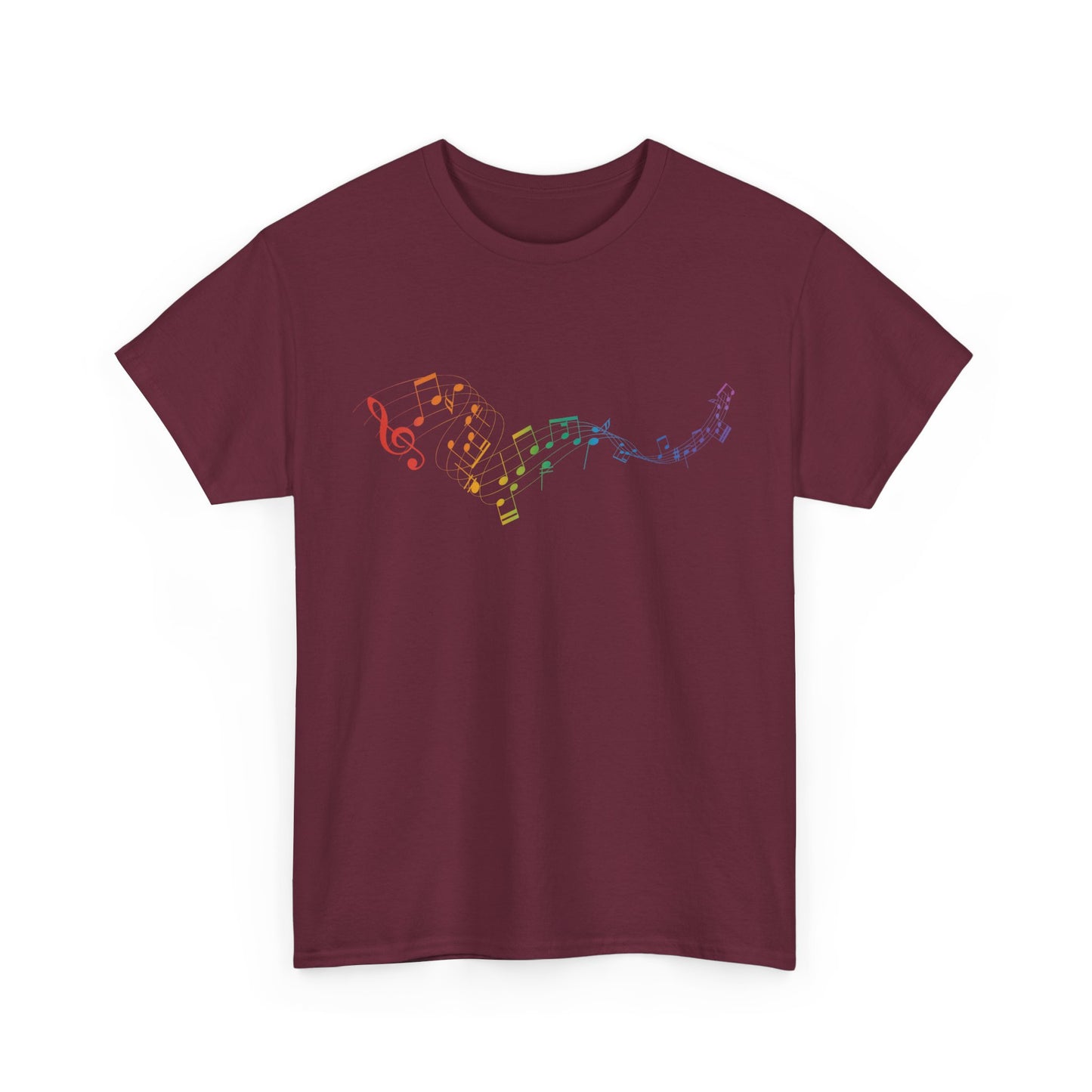 Colorful Music Notes Short Sleeve Tee
