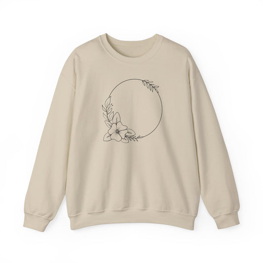 Large Flower Circle Sweatshirt