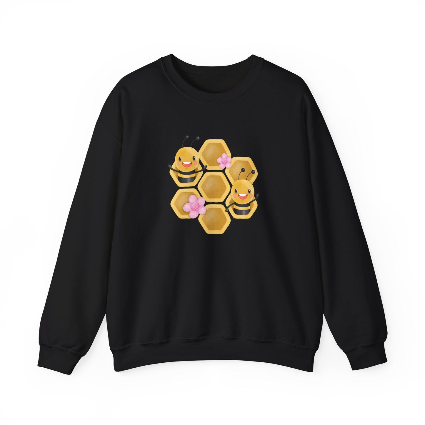 Cute Bee Honeycomb Sweatshirt