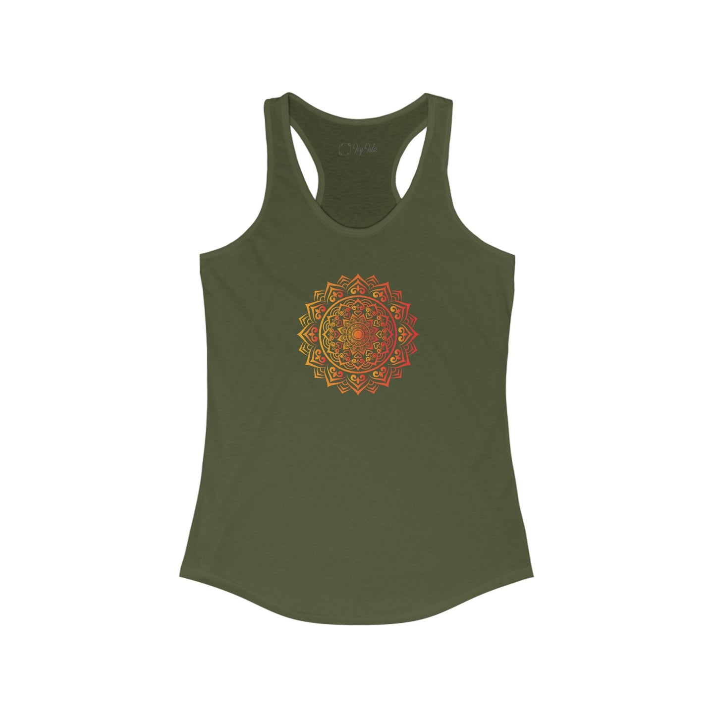 Colorful Mandala Racerback Tank (015)