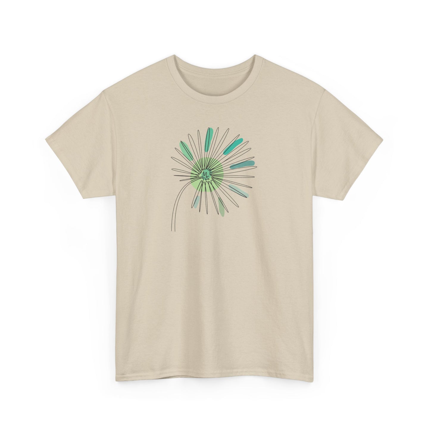 Green and Blue Dandelion Short Sleeve Tee