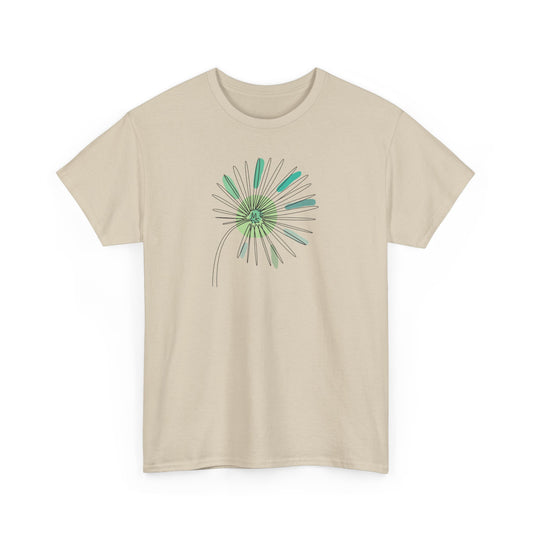 Green and Blue Dandelion Short Sleeve Tee