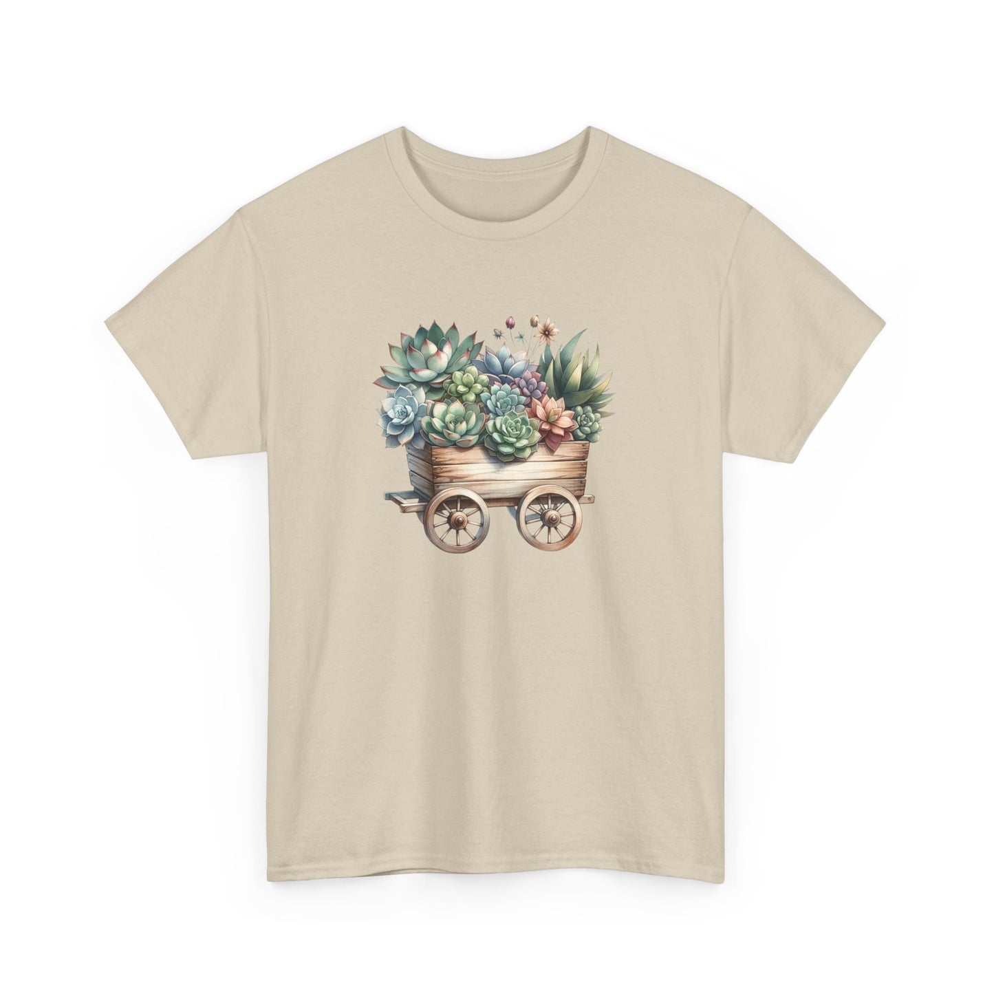 Succulent Wheelbarrow Short Sleeve Tee