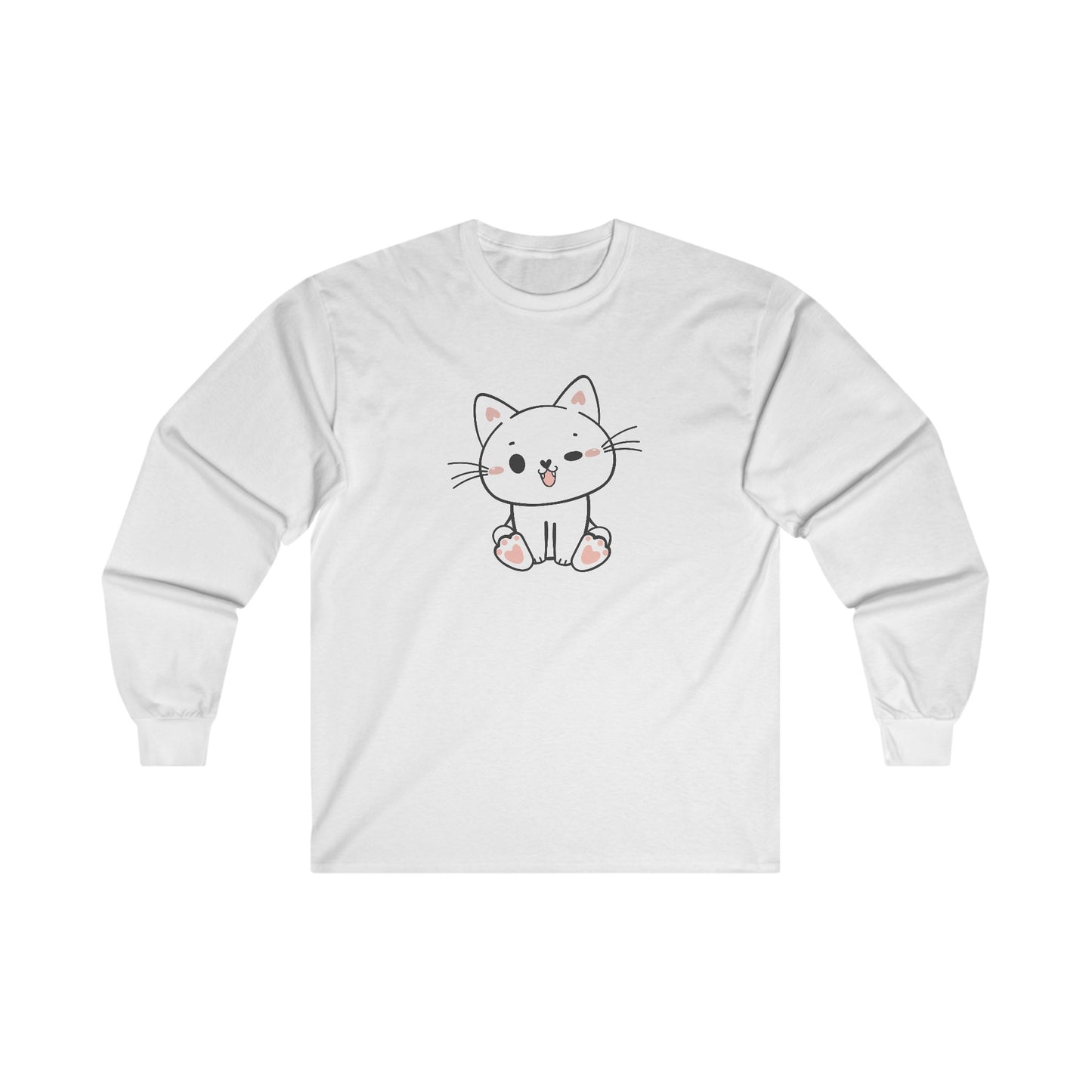 Cute Cat Long Sleeve Tee