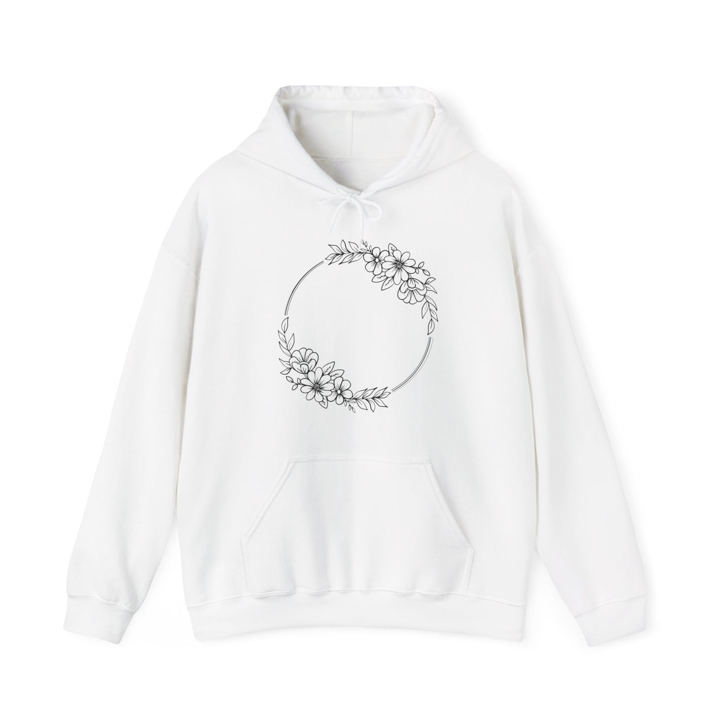 Double Wildflowers Circle Hooded Sweatshirt