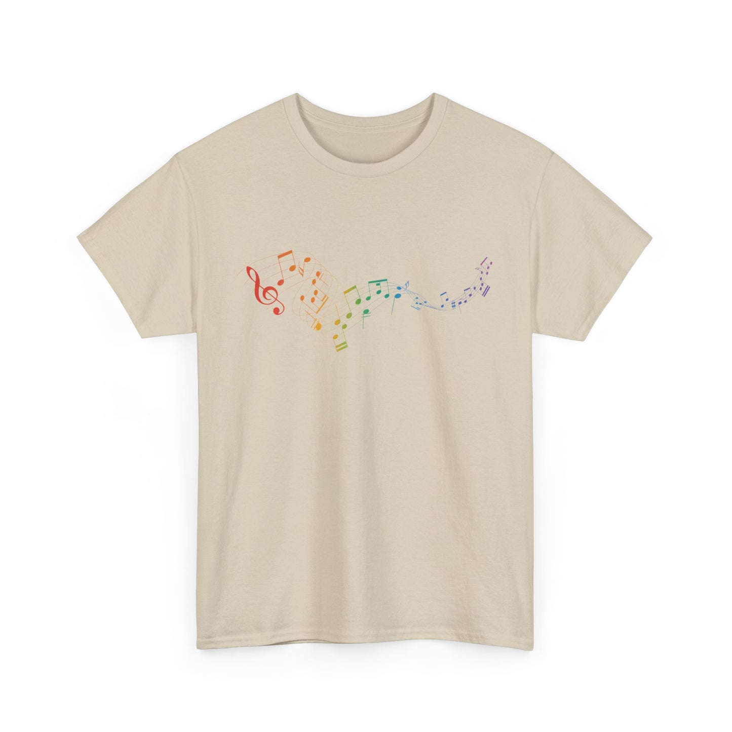 Colorful Music Notes Short Sleeve Tee