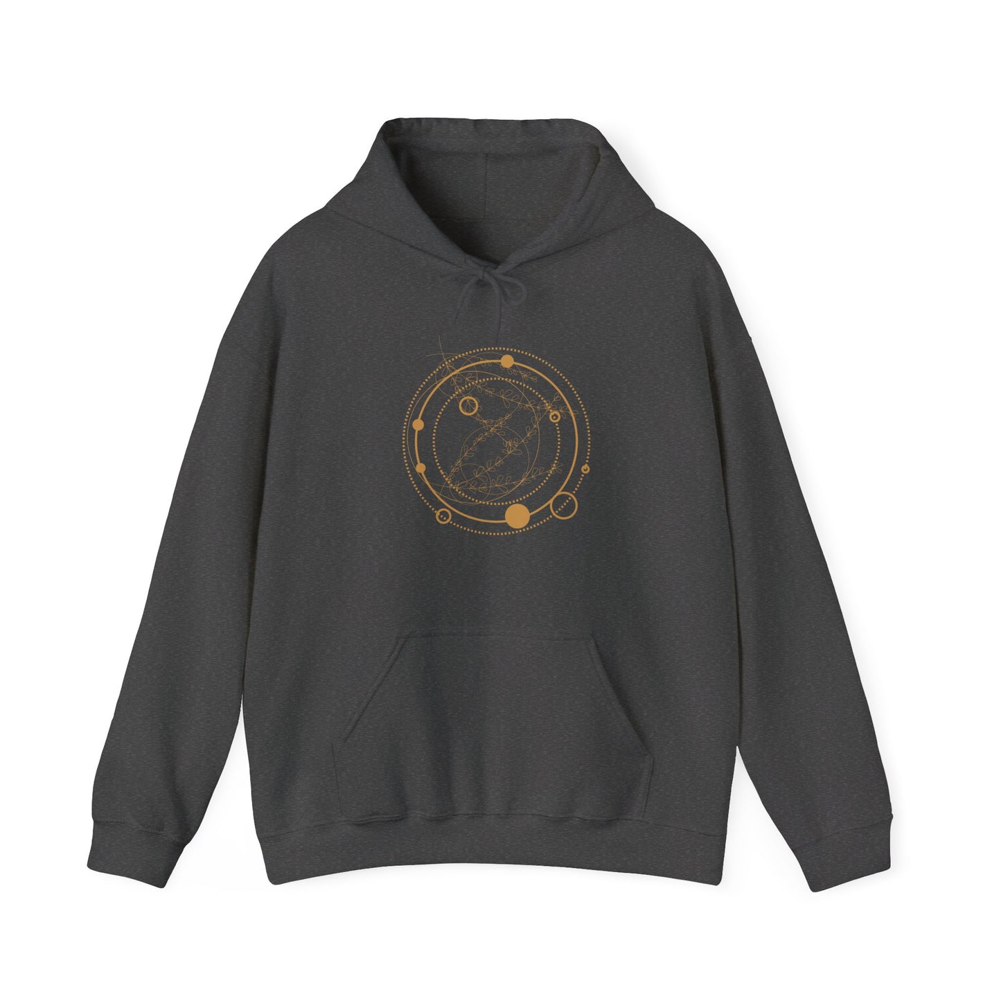 Circular Pattern Hooded Sweatshirt