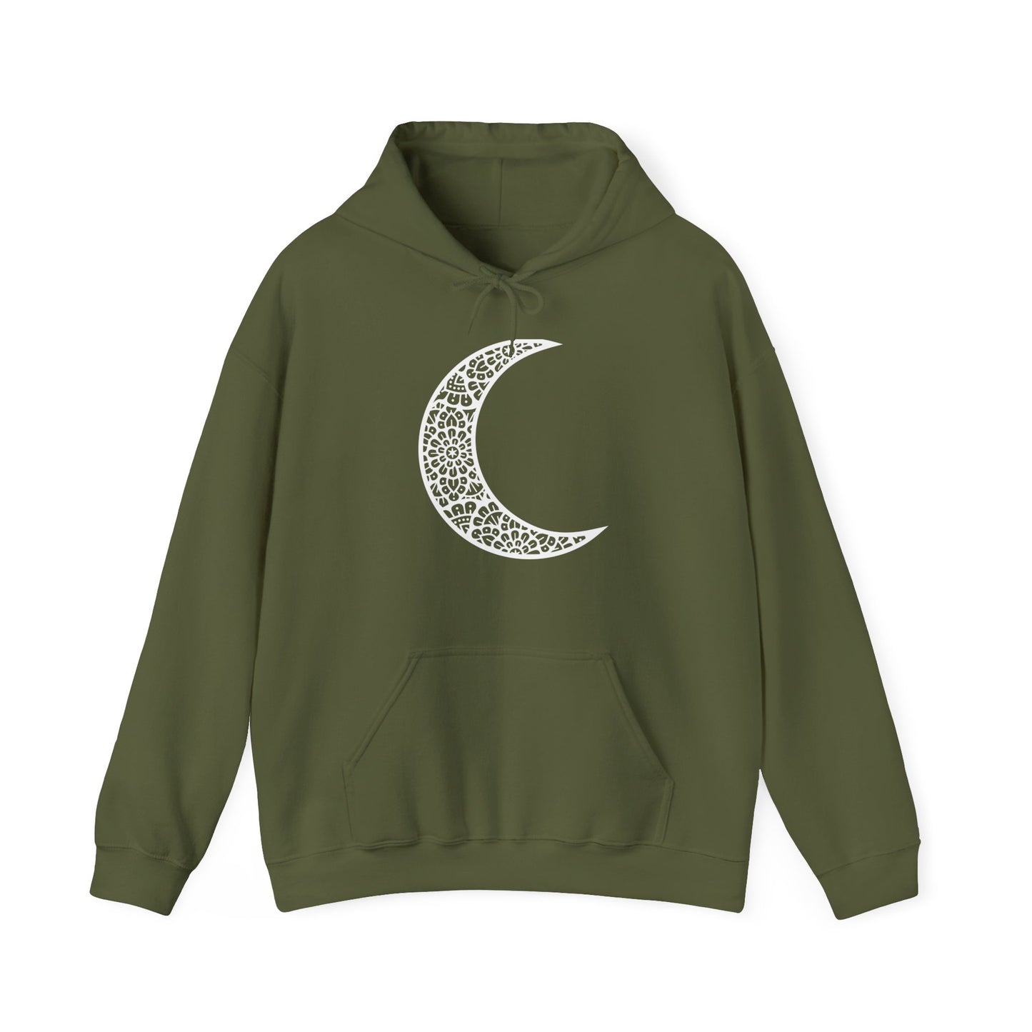 Mandala Moon Hooded Sweatshirt