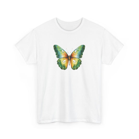 Green Watercolor Butterfly Short Sleeve Tee