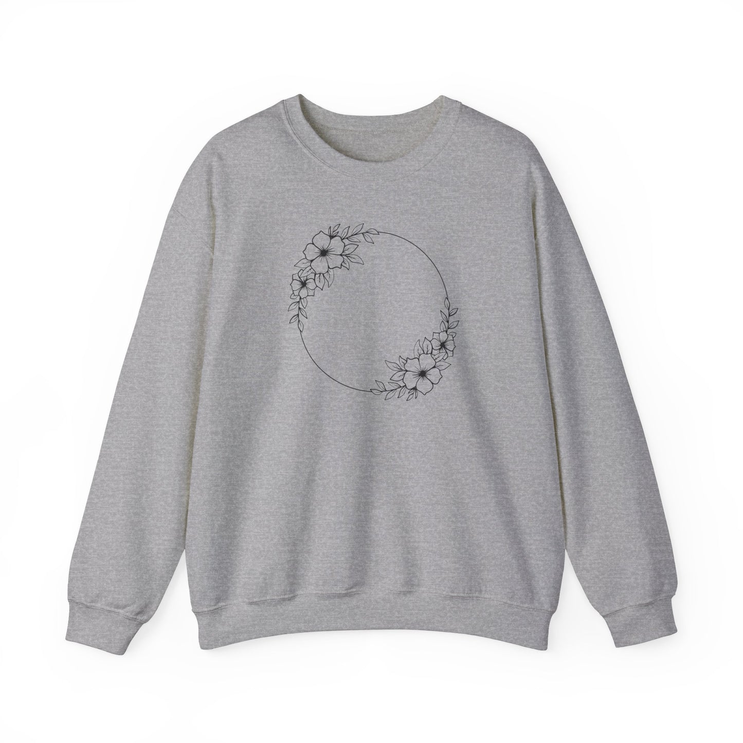 Double Large Flower Circle Sweatshirt