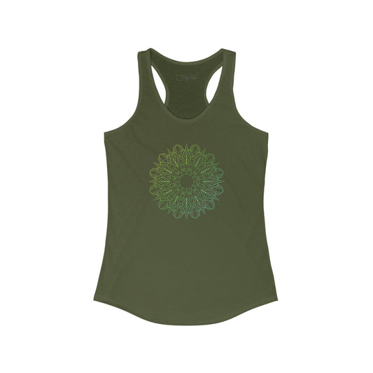Colorful Mandala Racerback Tank (010)