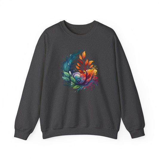 Abstract Watercolor Floral Sweatshirt