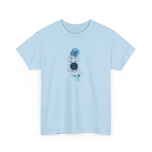 Blue Leaves Short Sleeve Tee